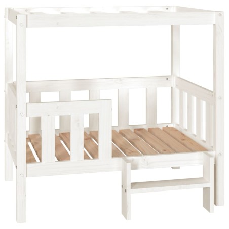  vidaXL Cama para perros madera maciza de pino blanco 95,5x73,5x900 cm