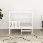 vidaXL Cama para perros madera maciza de pino blanco 95,5x73,5x900 cm vidaXL Cama para perros madera maciza de pino blanco 95,5x73,5x900 cm
