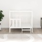  vidaXL Cama para perros madera maciza de pino blanco 105,5x83,5x100 cm
