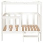  vidaXL Cama para perros madera maciza de pino blanco 105,5x83,5x100 cm