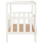  vidaXL Cama para perros madera maciza de pino blanco 105,5x83,5x100 cm