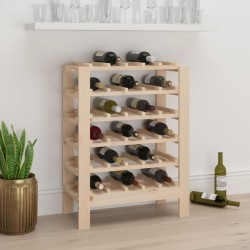 vidaXL Botellero madera maciza de pino 65x29x112 cm