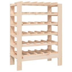 vidaXL Botellero madera maciza de pino 65x29x112 cm