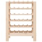 vidaXL Botellero madera maciza de pino 65x29x112 cm