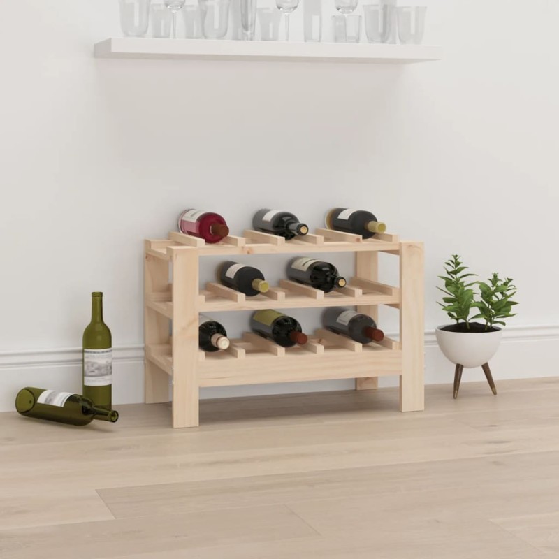 vidaXL Botellero madera maciza de pino 61,5x30x42 cm vidaXL Botellero madera maciza de pino 61,5x30x42 cm
