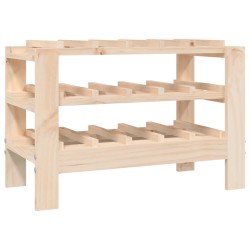 vidaXL Botellero madera maciza de pino 61,5x30x42 cm