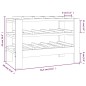 vidaXL Botellero madera maciza de pino 61,5x30x42 cm vidaXL Botellero madera maciza de pino 61,5x30x42 cm