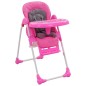vidaXL Trona de bebé rosa y gris vidaXL Trona de bebé rosa y gris