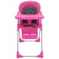 vidaXL Trona de bebé rosa y gris vidaXL Trona de bebé rosa y gris