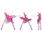 vidaXL Trona de bebé rosa y gris vidaXL Trona de bebé rosa y gris