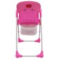 vidaXL Trona de bebé rosa y gris vidaXL Trona de bebé rosa y gris