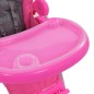 vidaXL Trona de bebé rosa y gris vidaXL Trona de bebé rosa y gris