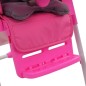 vidaXL Trona de bebé rosa y gris vidaXL Trona de bebé rosa y gris