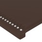 vidaXL Cabecero con LED cuero sintético marrón 200x5x78/88 cm vidaXL Cabecero con LED cuero sintético marrón 200x5x78/88 cm