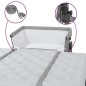 vidaXL Cuna con colchón tela de lino gris claro vidaXL Cuna con colchón tela de lino gris claro