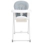 vidaXL Trona de bebé de aluminio gris claro vidaXL Trona de bebé de aluminio gris claro