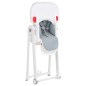 vidaXL Trona de bebé de aluminio gris claro vidaXL Trona de bebé de aluminio gris claro