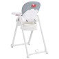 vidaXL Trona de bebé de aluminio gris claro vidaXL Trona de bebé de aluminio gris claro