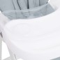 vidaXL Trona de bebé de aluminio gris claro vidaXL Trona de bebé de aluminio gris claro