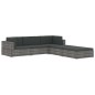 vidaXL Asiento seccional central y cojines 1 ud ratán sintético marrón vidaXL Asiento seccional central y cojines 1 ud ratán sintético marrón
