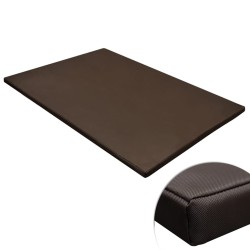 vidaXL Estera para perros rectangular marrón L