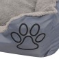 vidaXL Cama para perro con cojín acolchado talla M gris vidaXL Cama para perro con cojín acolchado talla M gris