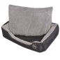 vidaXL Cama para perros con cojín acolchado Talla XXL Negro