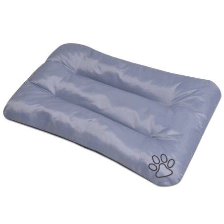 vidaXL Colchón para perro tamaño L gris