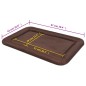 vidaXL Colchón para perro tamaño L marrón vidaXL Colchón para perro tamaño L marrón