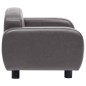 vidaXL Sofá para perros cuero sintético gris 80x50x40 cm  