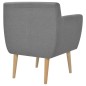 vidaXL Sillón de tela gris claro