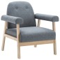 vidaXL Sillón de tela gris claro vidaXL Sillón de tela gris claro