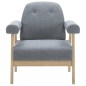 vidaXL Sillón de tela gris claro vidaXL Sillón de tela gris claro