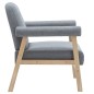 vidaXL Sillón de tela gris claro vidaXL Sillón de tela gris claro