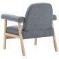 vidaXL Sillón de tela gris claro vidaXL Sillón de tela gris claro
