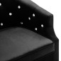 vidaXL Sillón de terciopelo negro