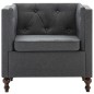 vidaXL Sillón de tela gris oscuro vidaXL Sillón de tela gris oscuro