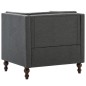 vidaXL Sillón de tela gris oscuro vidaXL Sillón de tela gris oscuro
