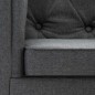 vidaXL Sillón de tela gris oscuro vidaXL Sillón de tela gris oscuro