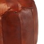 vidaXL Puf 40x35 cm cuero genuino de cabra color tostado vidaXL Puf 40x35 cm cuero genuino de cabra color tostado