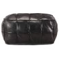 vidaXL Puf negro 60x60x30 cm cuero auténtico de cabra vidaXL Puf negro 60x60x30 cm cuero auténtico de cabra