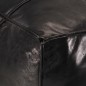 vidaXL Puf negro 60x60x30 cm cuero auténtico de cabra vidaXL Puf negro 60x60x30 cm cuero auténtico de cabra
