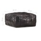 vidaXL Puf negro 60x60x30 cm cuero auténtico de cabra vidaXL Puf negro 60x60x30 cm cuero auténtico de cabra