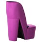 vidaXL Sillón con forma de zapato de tacón terciopelo morado vidaXL Sillón con forma de zapato de tacón terciopelo morado