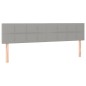 vidaXL Cabecero con LED de tela gris claro 180x5x78/88 cm vidaXL Cabecero con LED de tela gris claro 180x5x78/88 cm
