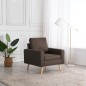 vidaXL Sillón de tela marrón vidaXL Sillón de tela marrón