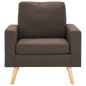 vidaXL Sillón de tela marrón vidaXL Sillón de tela marrón
