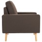 vidaXL Sillón de tela marrón vidaXL Sillón de tela marrón