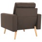 vidaXL Sillón de tela marrón vidaXL Sillón de tela marrón