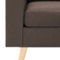 vidaXL Sillón de tela marrón vidaXL Sillón de tela marrón